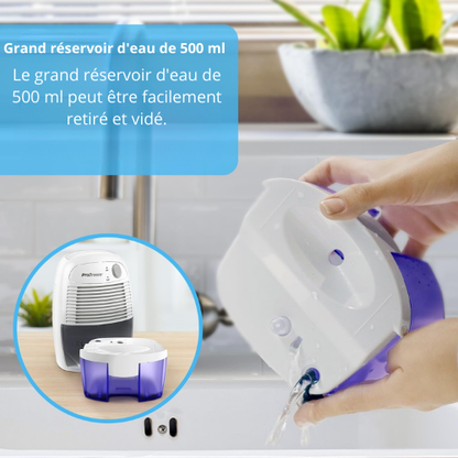 Déshumidificateur Mini Pro Breeze 16 oz – 215 ft² – Ultra Silencieux & Éco‑énergétique