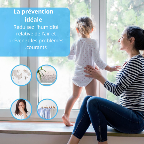 Déshumidificateur Mini Pro Breeze 16 oz – 215 ft² – Ultra Silencieux & Éco‑énergétique