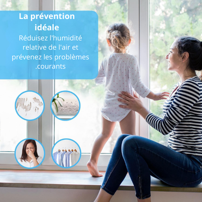 Déshumidificateur Mini Pro Breeze 16 oz – 215 ft² – Ultra Silencieux & Éco‑énergétique