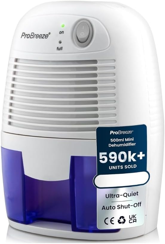 Déshumidificateur Mini Pro Breeze 16 oz – 215 ft² – Ultra Silencieux & Éco‑énergétique